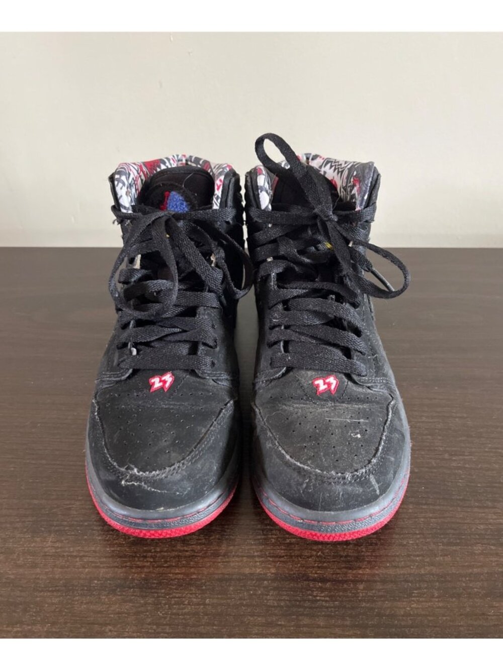 Nike Air Jordan Boys Size 6Y 1 Retro '93 Playoffs Sneakers Shoes Black
